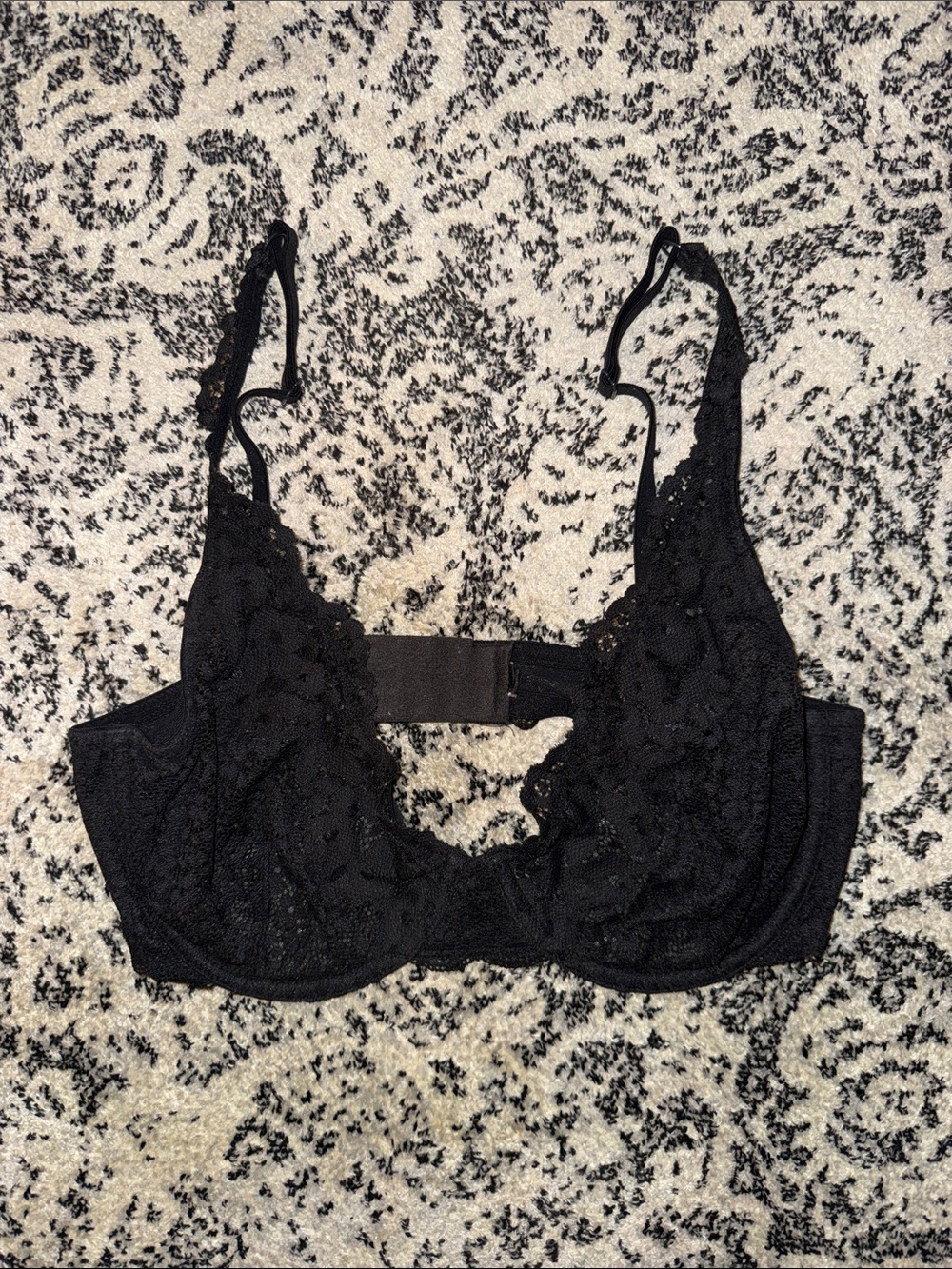 Black Lace Underwire Bra